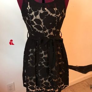 Black Lace Dress with slip